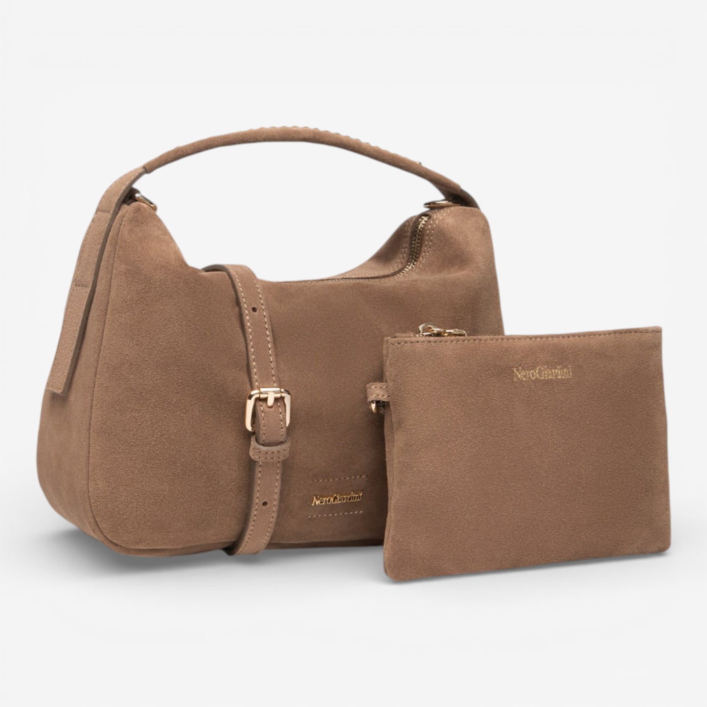 Nero Giardini | Borsa Velour Scamosciata