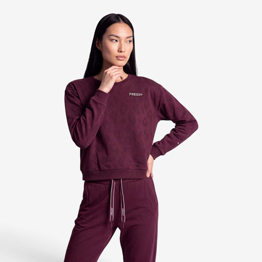 Freddy | Felpa girocollo da donna animalier F26WTRS5C