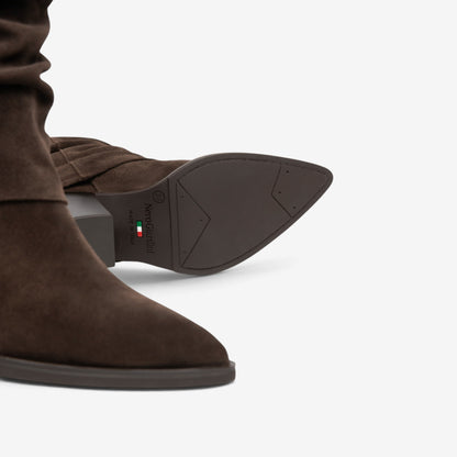Nero Giardini | Tronchetto Arold in pelle scamosciata I617147D