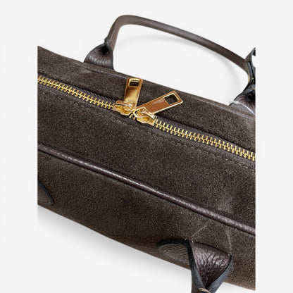 Kammi | Borsa bauletto in pelle scamosciata