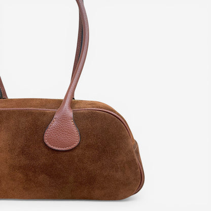 Kammi | Borsa bauletto in pelle scamosciata