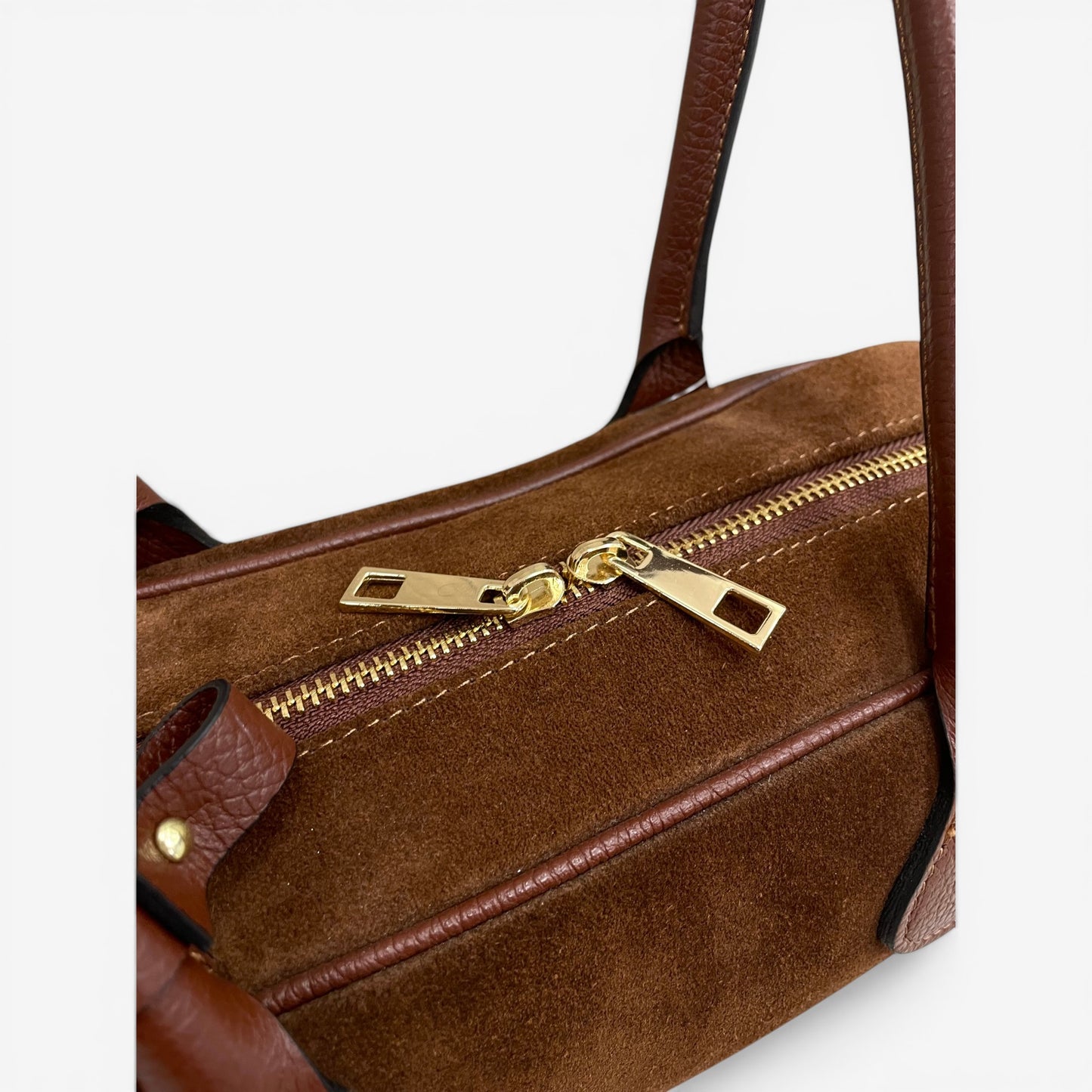 Kammi | Borsa bauletto in pelle scamosciata