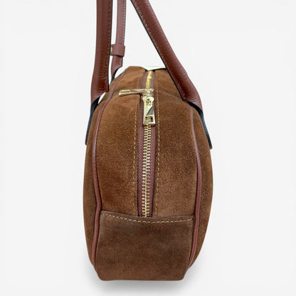 Kammi | Borsa bauletto in pelle scamosciata