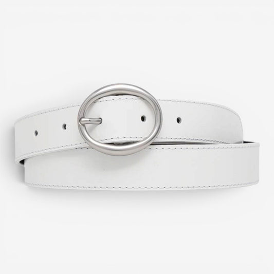 Calvin Klein | Cintura Classic Round in pelle