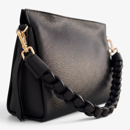 Kammi | Borsa Giorgia KB2350 con manico intrecciato e tracolla