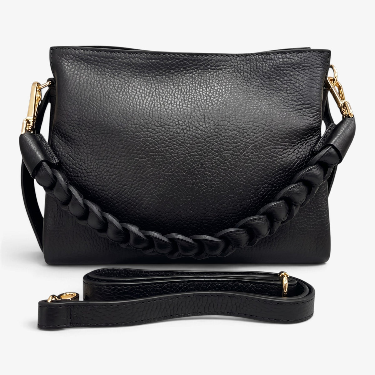 Kammi | Borsa Giorgia KB2350 con manico intrecciato e tracolla