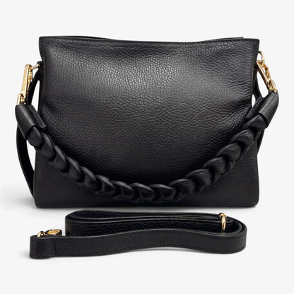Kammi | Borsa Giorgia KB2350 con manico intrecciato e tracolla