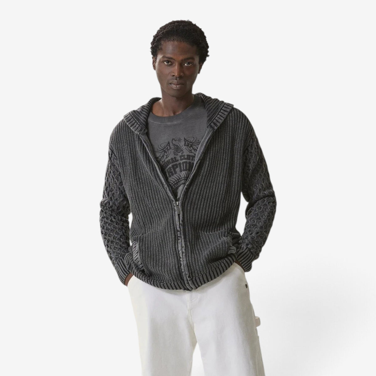 Scorpion Bay | Felpa in Maglia Commando con cappuccio MPU4812-64