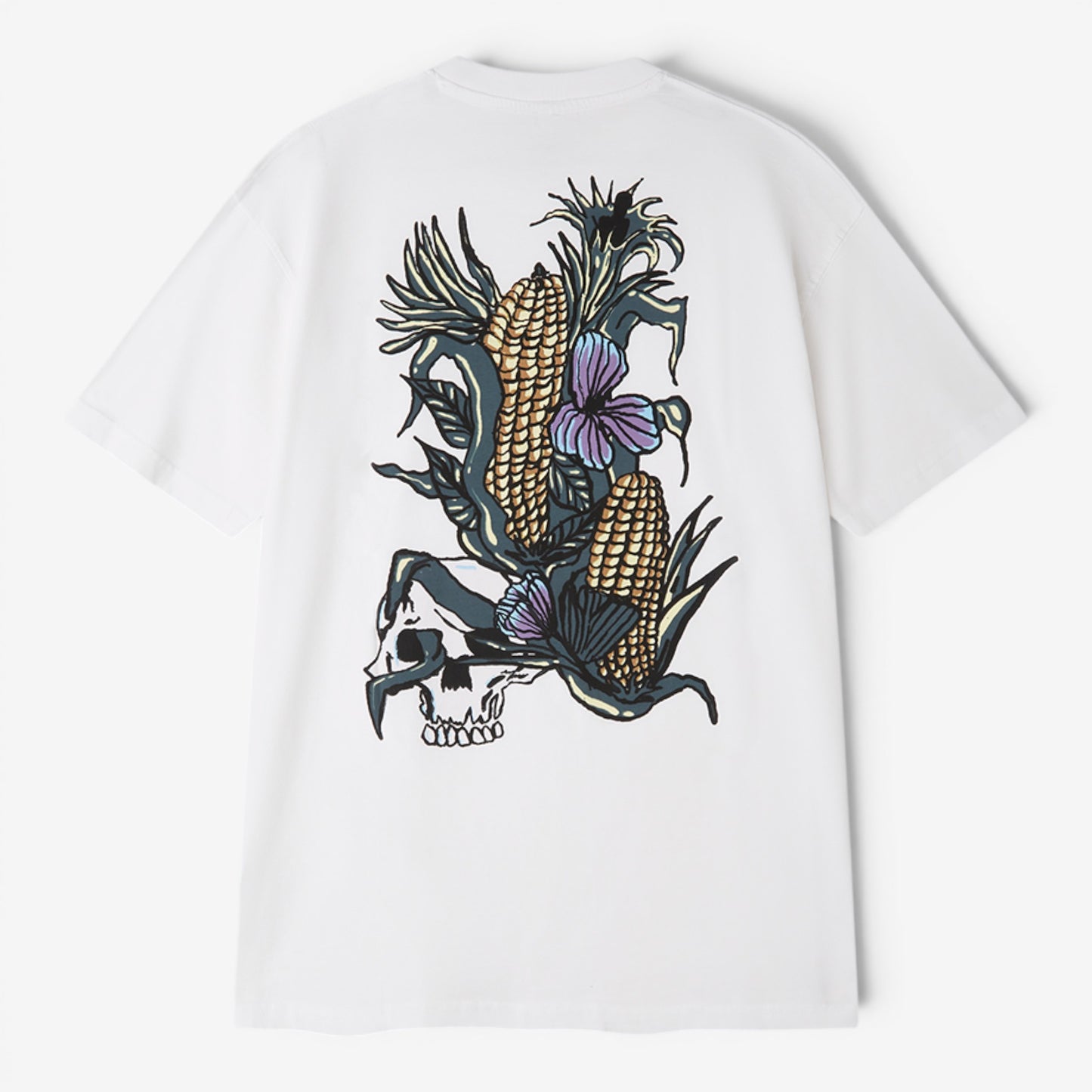 Scorpion Bay | T-Shirt stampata "Mazorca y flores"
