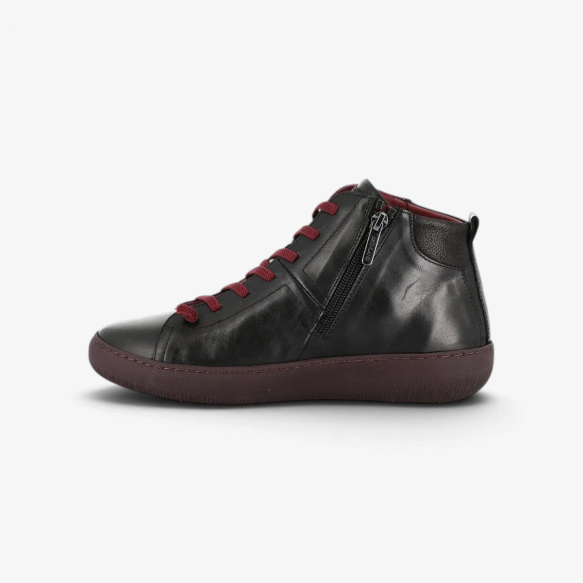 Grünland | Scarpa alta Imod con lacci elastici e zip laterale PO 1853