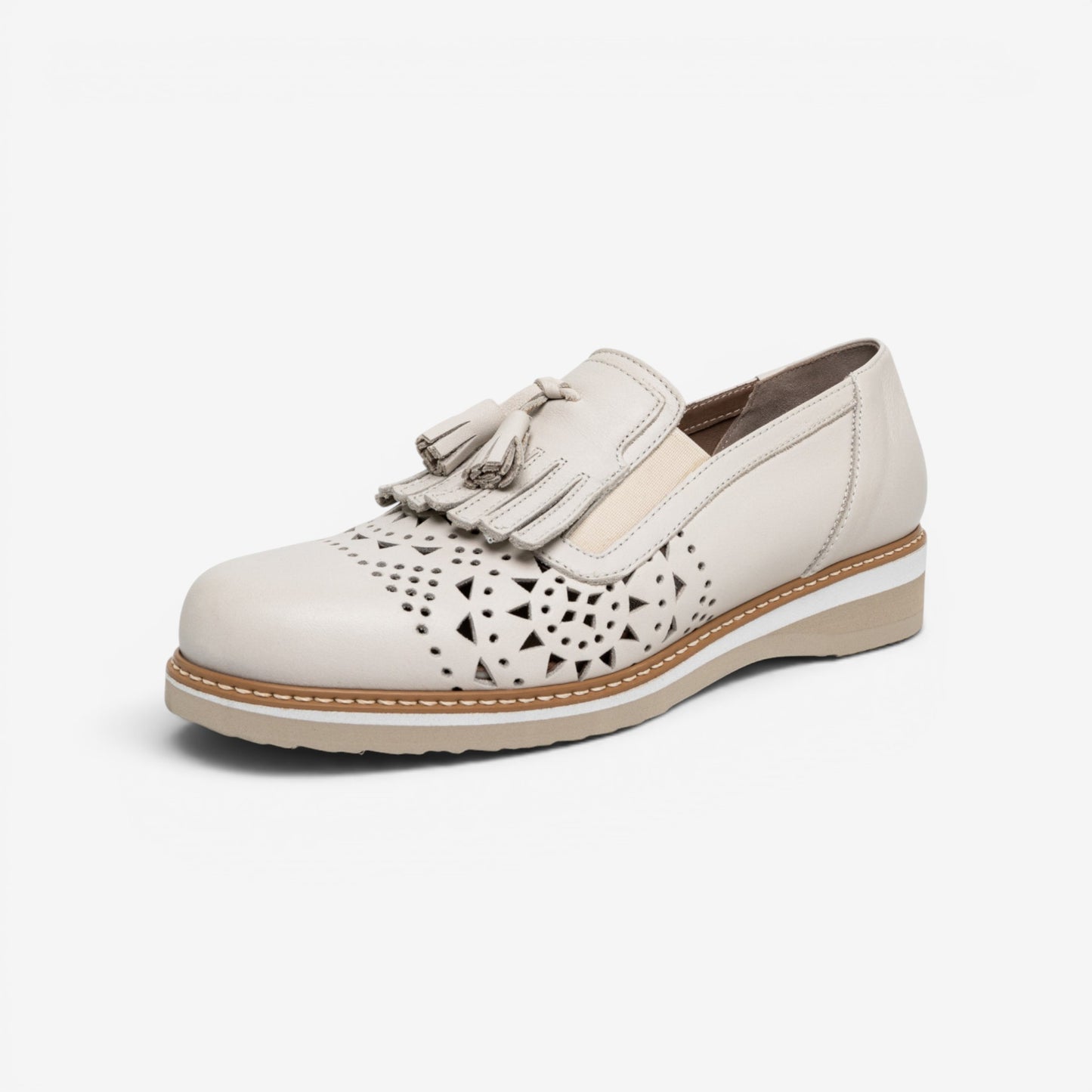 Tomasi | Rosa Slip-on forato Superlight con nappina