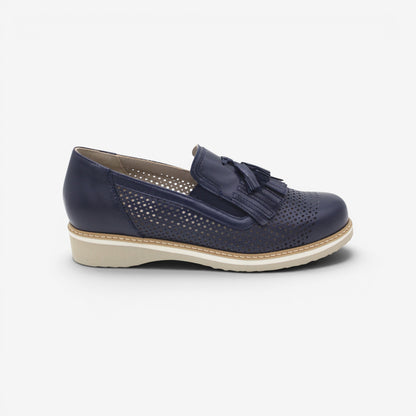 Tomasi | Rosa Slip-on forato Superlight con nappina
