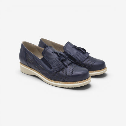 Tomasi | Rosa Slip-on forato Superlight con nappina