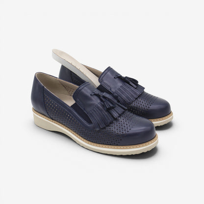 Tomasi | Rosa Slip-on forato Superlight con nappina