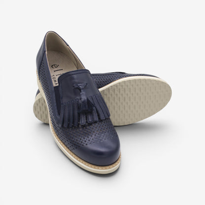 Tomasi | Rosa Slip-on forato Superlight con nappina