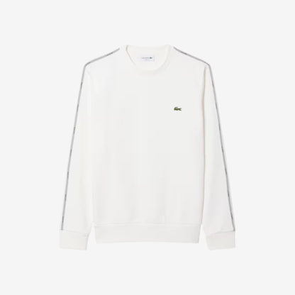 Lacoste | Felpa girocollo con banda a righe