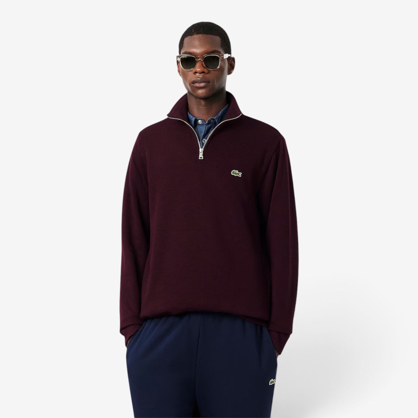 Lacoste | Felpa a collo alto con zip SH1927