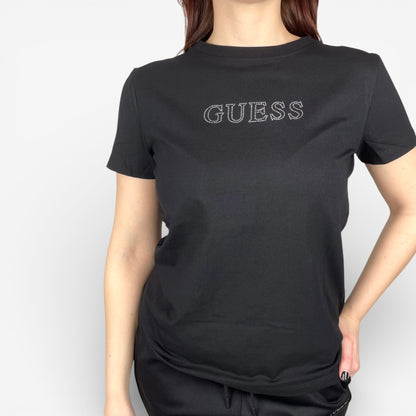 Guess |  T-Shirt Briana con Scritta Frontale Brillante