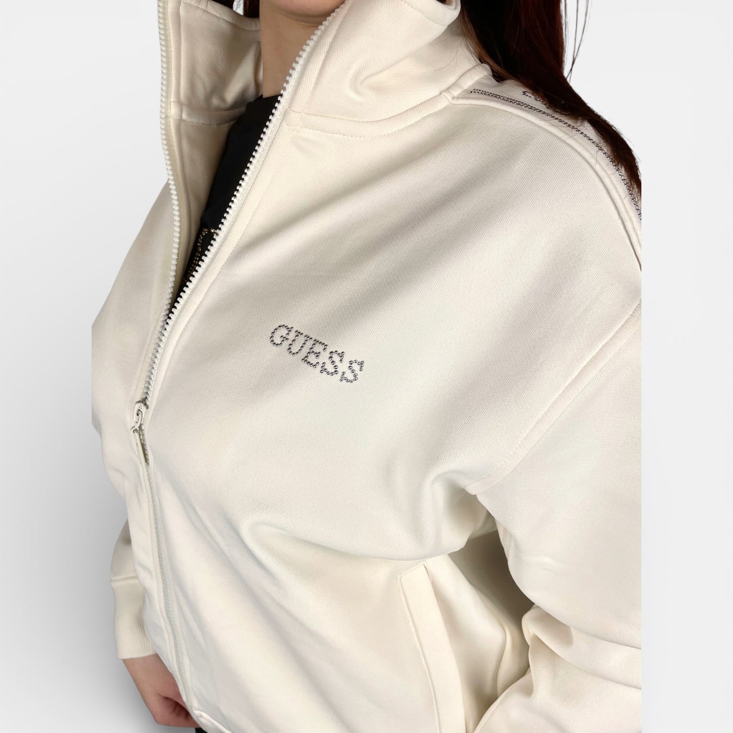 Guess | Felpa Octavia Full Zip con Banda Laterale