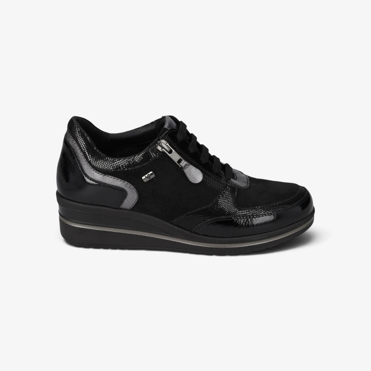 Valleverde | Scarpa stringata VD252W con cerniera laterale
