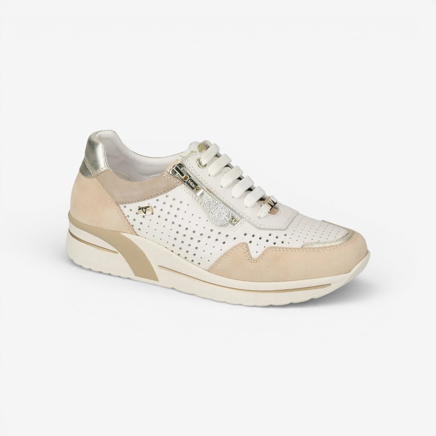 Valleverde | Scarpa stringata con cerniera laterale