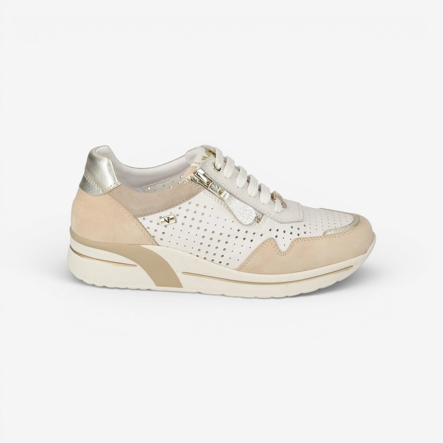 Valleverde | Scarpa stringata con cerniera laterale