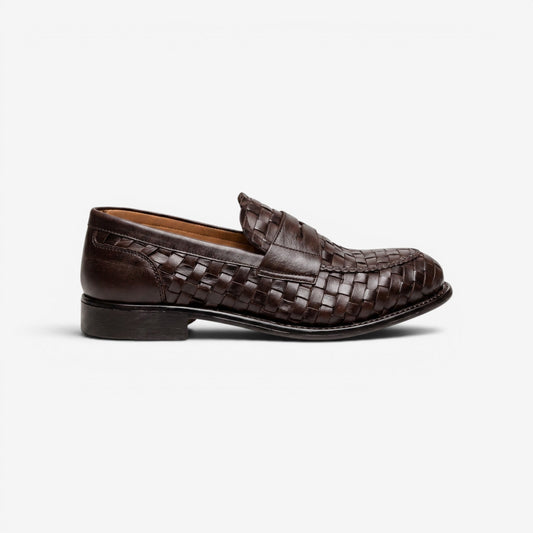Kammi | Mocassino intrecciato di pelle