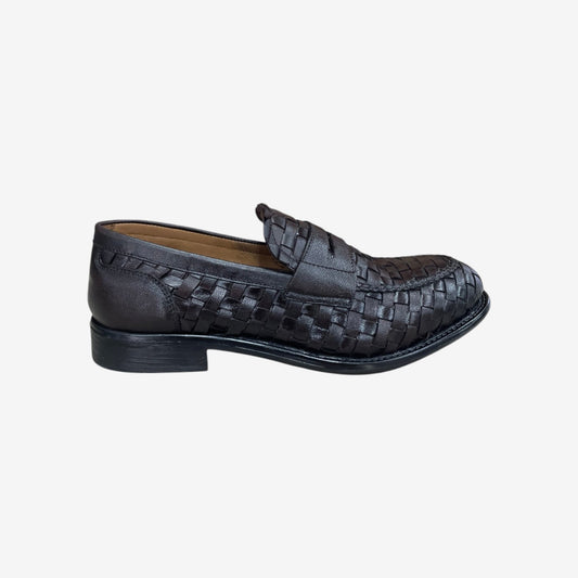 Kammi | Mocassino intrecciato di pelle