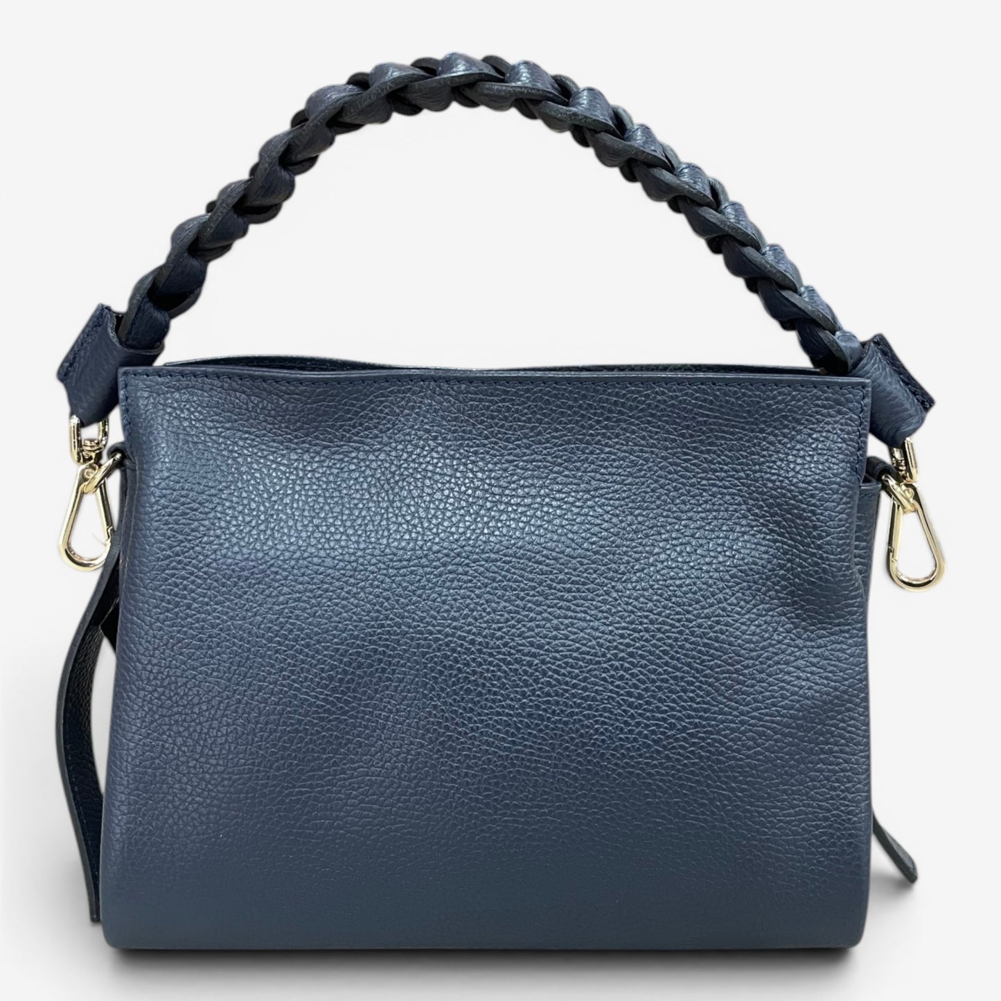 Kammi | Borsa Giorgia in pelle con manico corto intrecciato