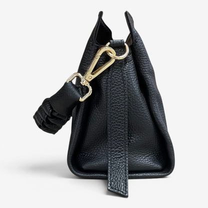 Kammi | Borsa Giorgia in pelle con manico corto intrecciato
