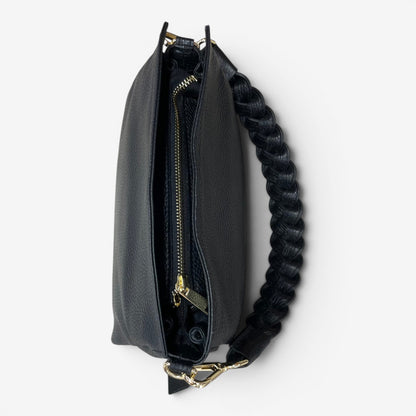Kammi | Borsa Giorgia in pelle con manico corto intrecciato