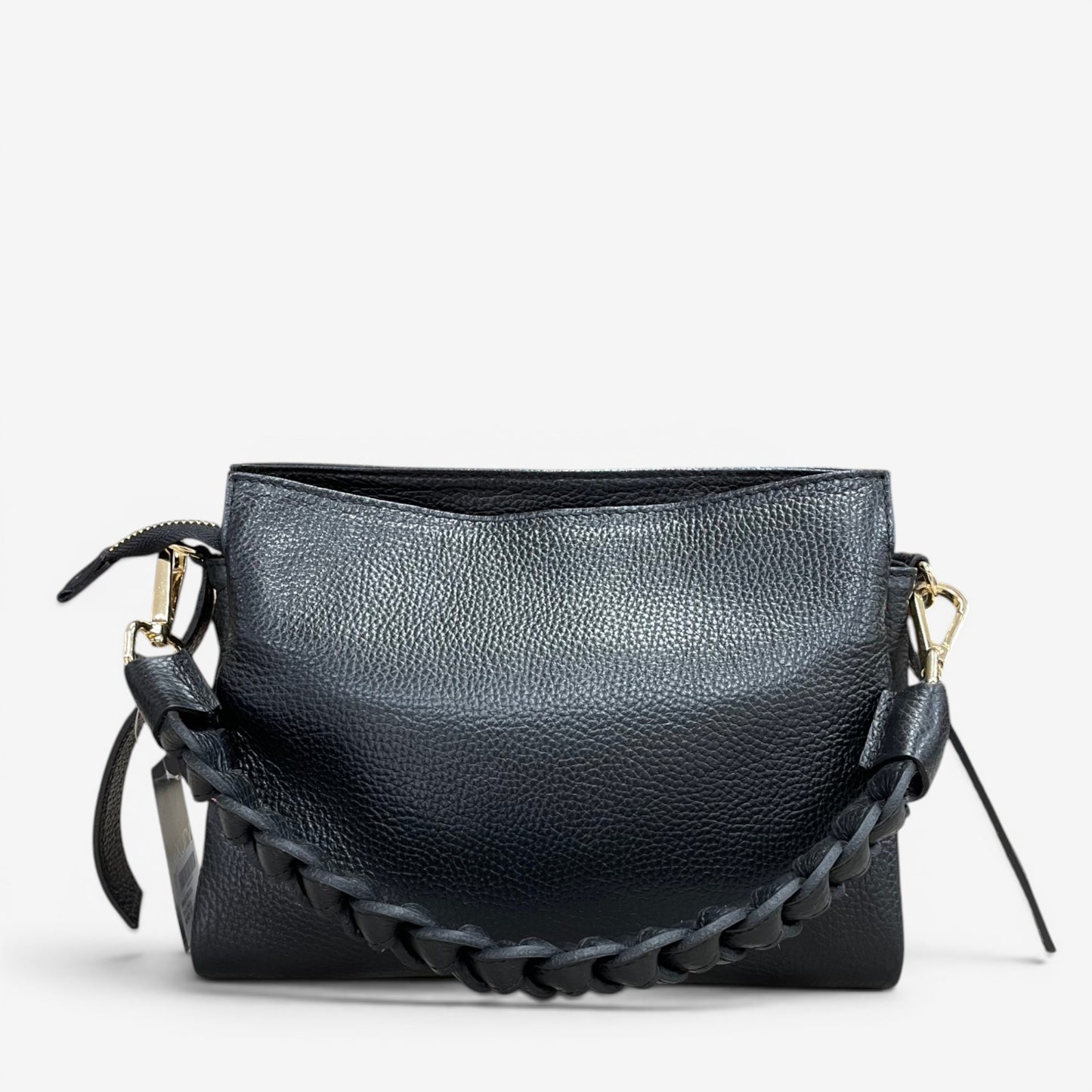 Kammi | Borsa Giorgia in pelle con manico corto intrecciato