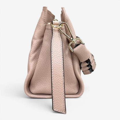 Kammi | Borsa Giorgia in pelle con manico corto intrecciato