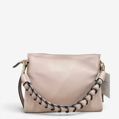 Kammi | Borsa Giorgia in pelle con manico corto intrecciato