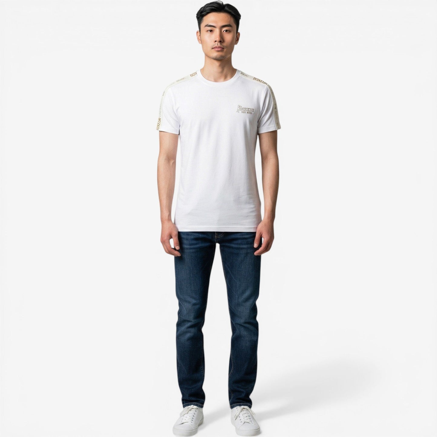Boxeur Des Rues | T-Shirt con logo sul petto e banda laterale