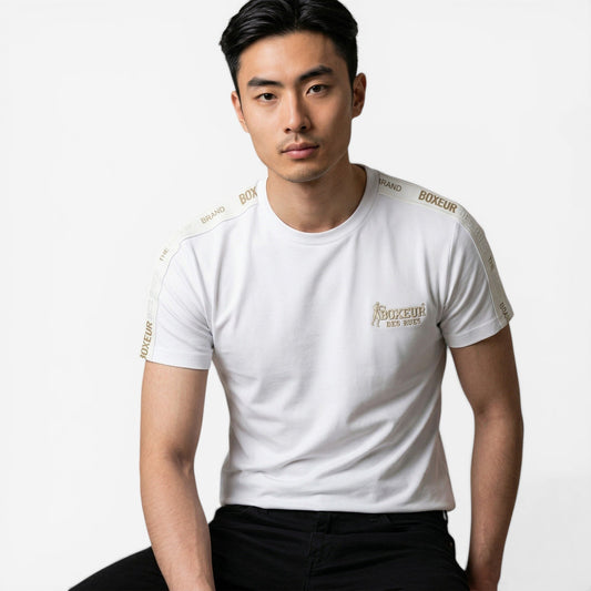 Boxeur Des Rues | T-Shirt con logo sul petto e banda laterale