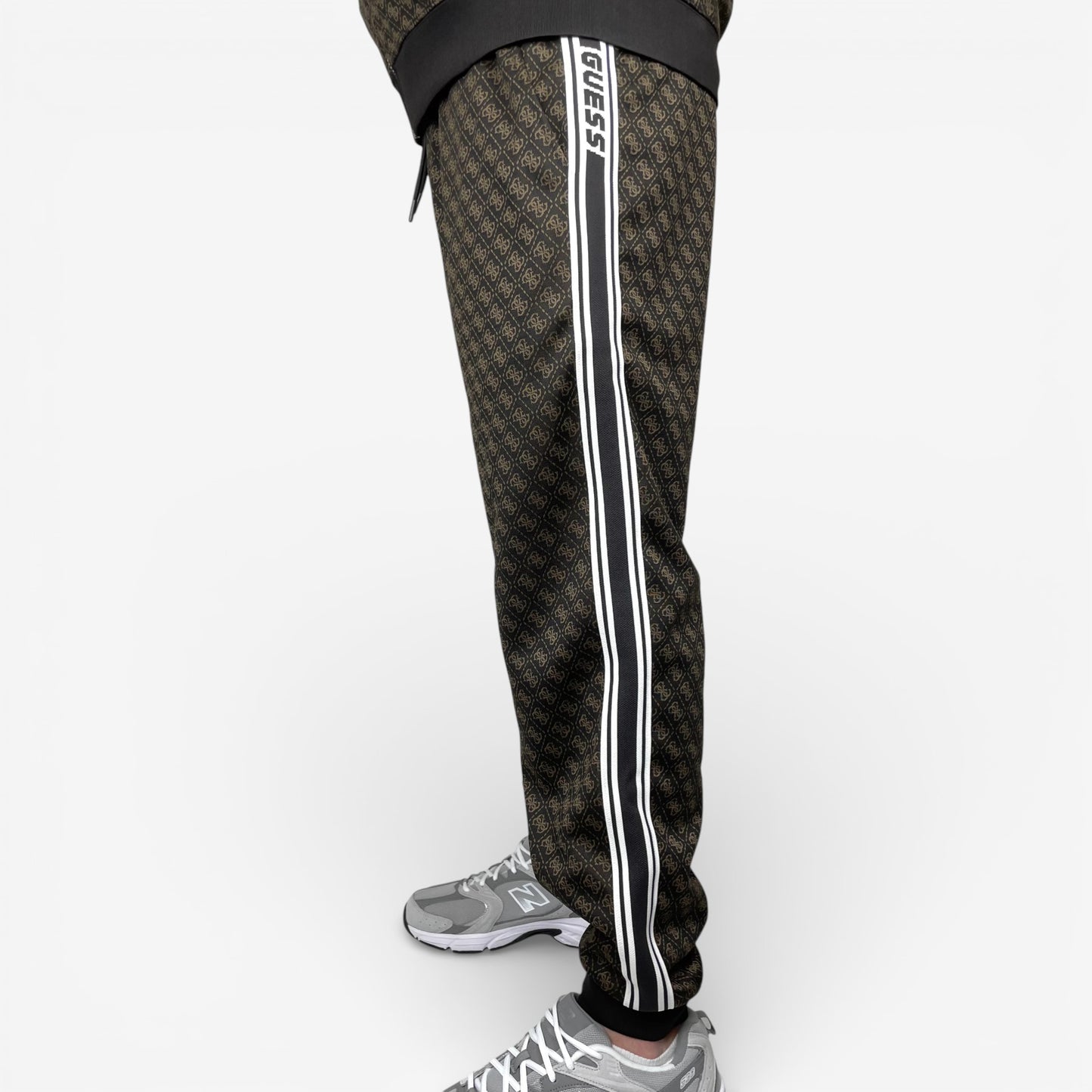 Guess | Pantaloni Parimo Cuffed Logati con Banda Laterale