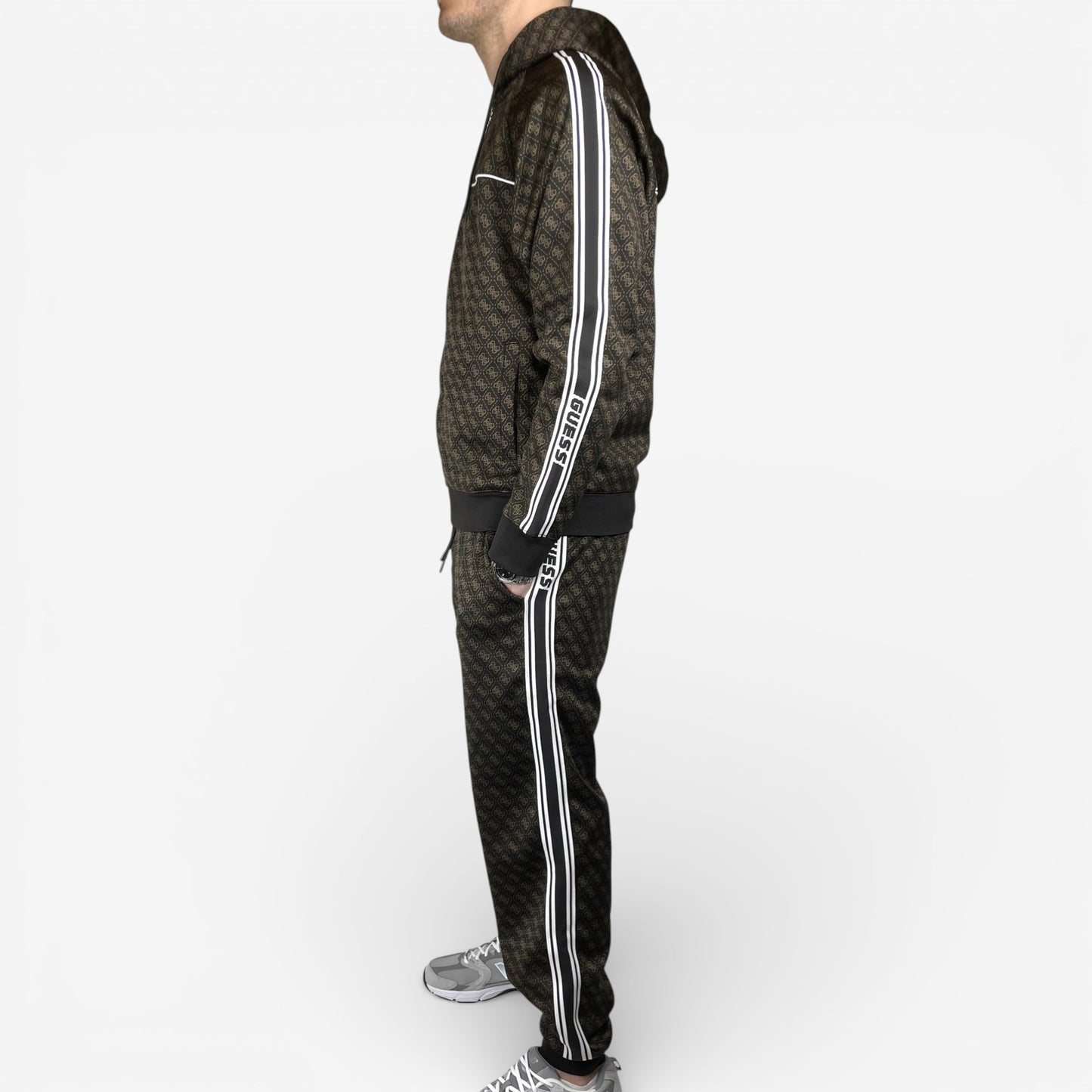 Guess | Pantaloni Parimo Cuffed Logati con Banda Laterale