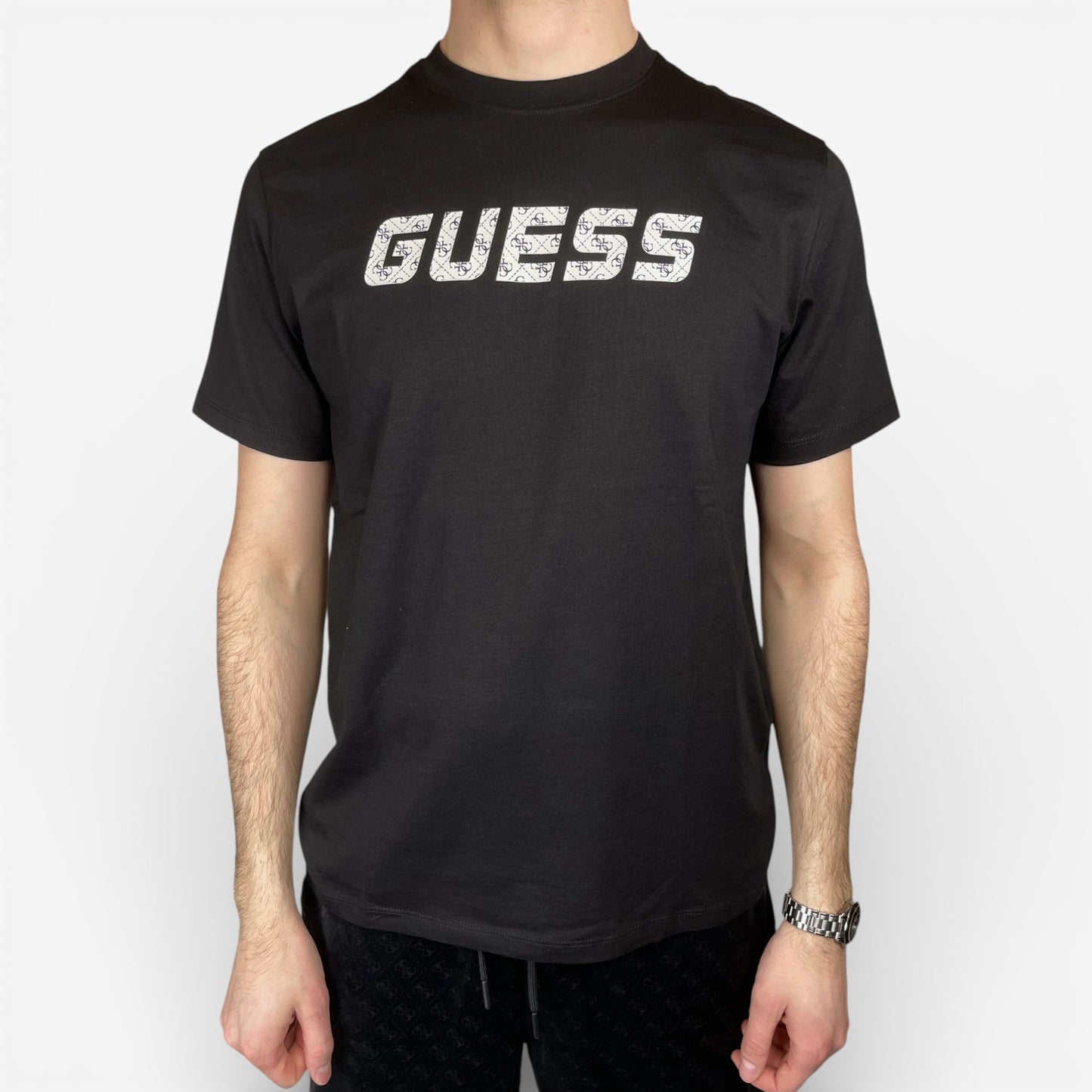 Guess | T-Shirt Maska con Scritta Frontale Logata