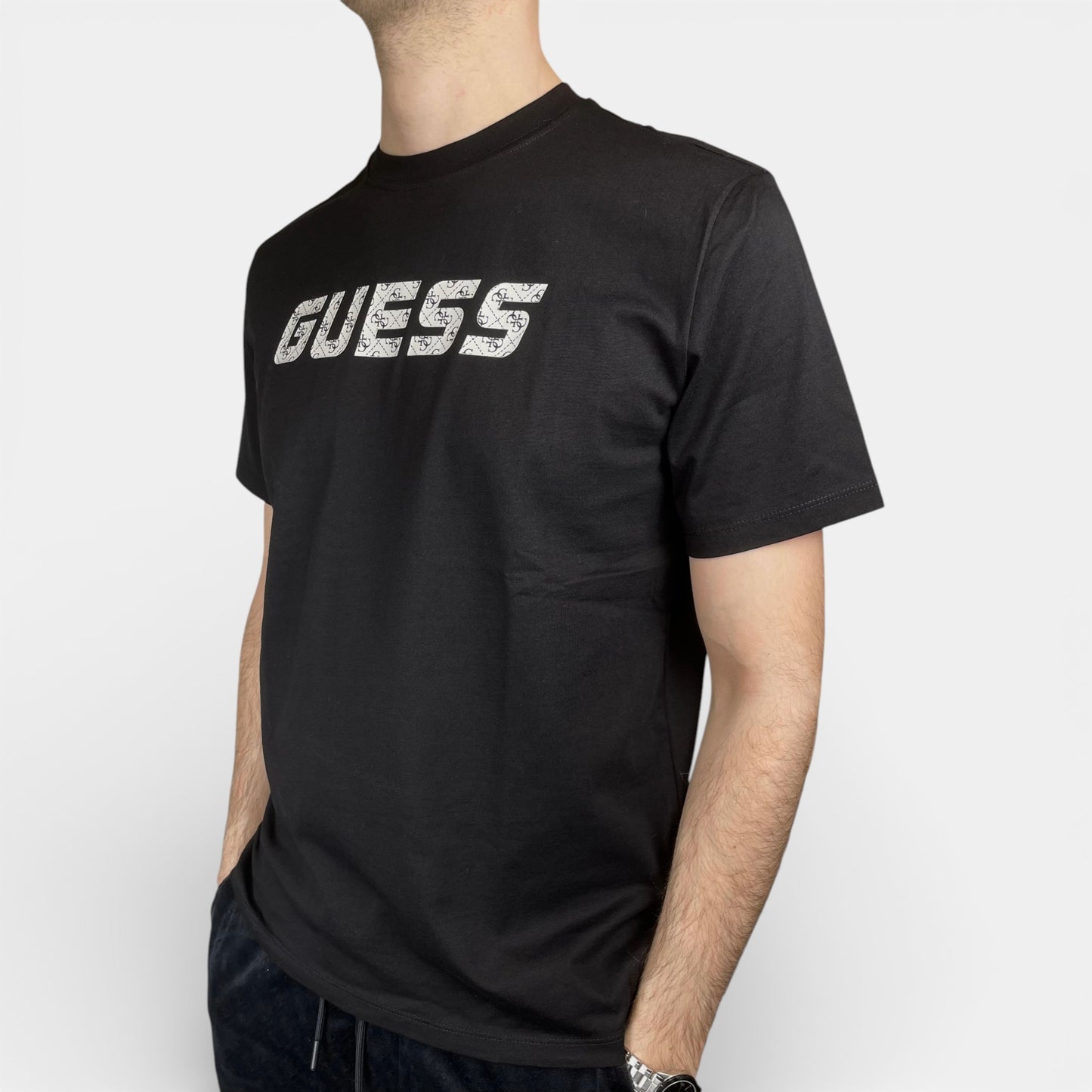 Guess | T-Shirt Maska con Scritta Frontale Logata