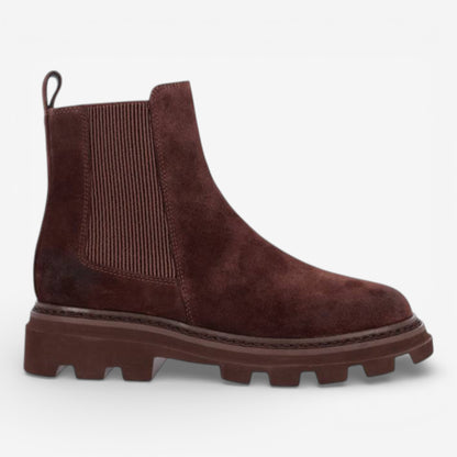 Kammi | Tronchetto con elastico in pelle scamosciata