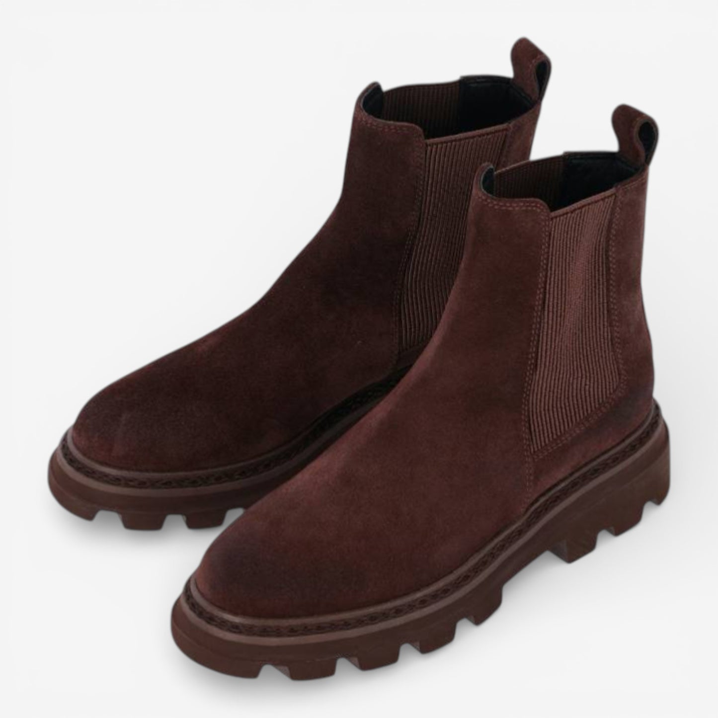 Kammi | Tronchetto con elastico in pelle scamosciata