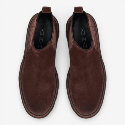 Kammi | Tronchetto con elastico in pelle scamosciata