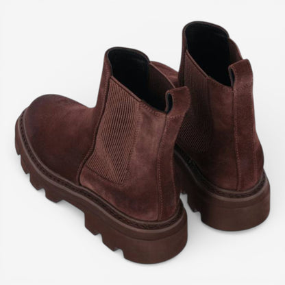 Kammi | Tronchetto con elastico in pelle scamosciata