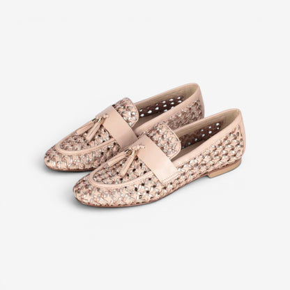 Kammi | Mocassino traforato in pelle con nappina