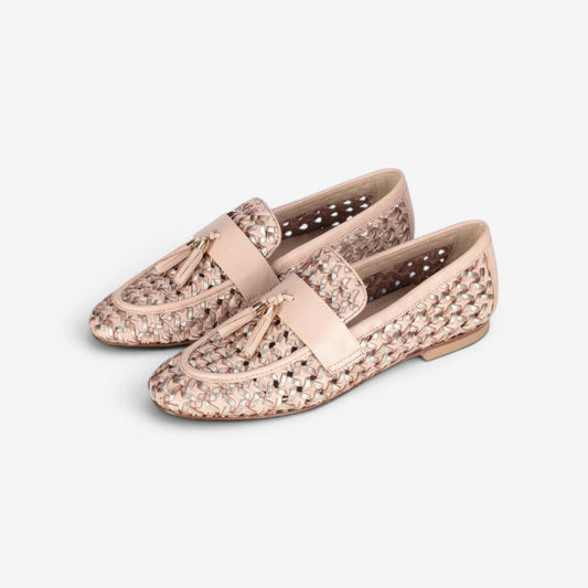 Kammi | Mocassino traforato in pelle con nappina