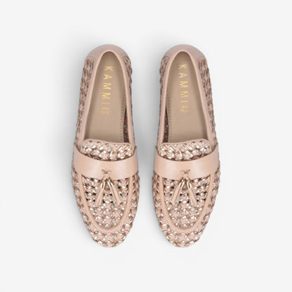 Kammi | Mocassino traforato in pelle con nappina